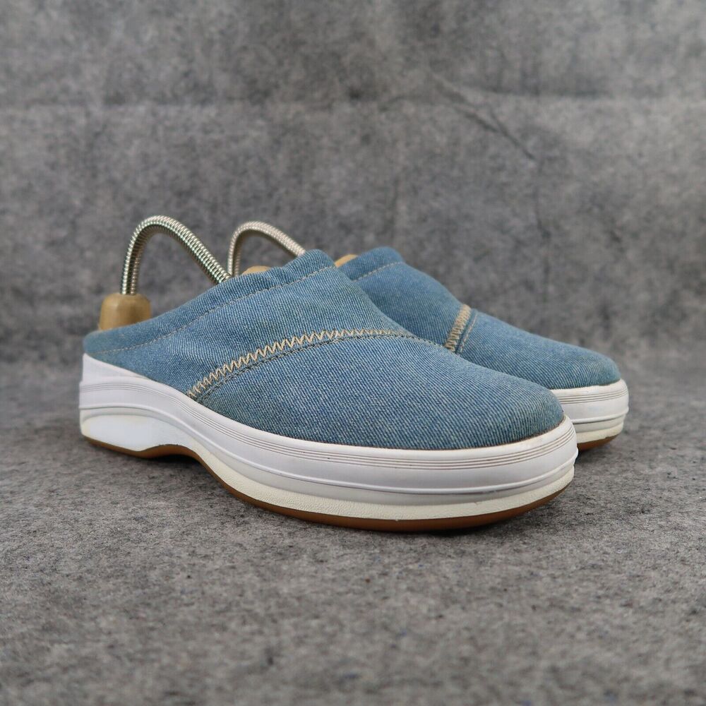 Keds Shoes Womens 8 Clog Mule Sneaker Slip On Pure Fit Comfort Denim Y2k Fashion